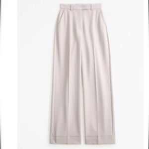 Abercrombie & Fitch Women's Gray Wide-Leg Pants